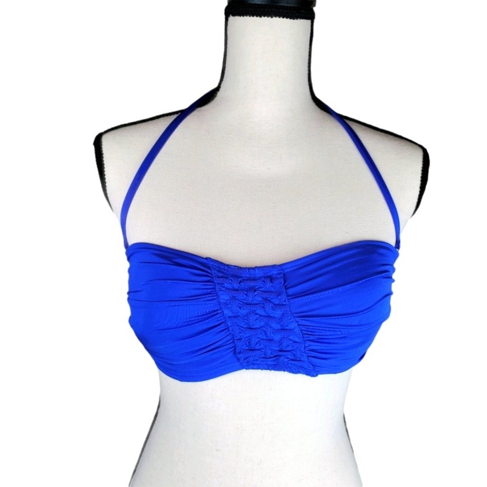 Laundry by Shelli Segal Royal Blue Bikini Top Med